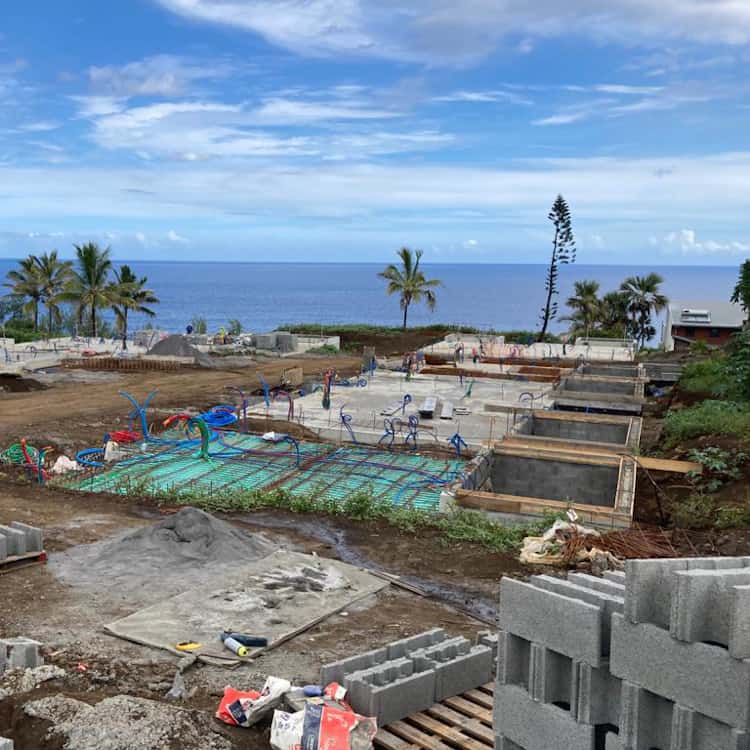 Progress of the construction see view 2